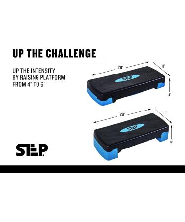 Adjustable Aerobic Step Platform for Cardio & Strength Training - 2 Heights - SM Platform - Buy Online on GoSupps.com