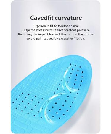 OUPOWER Soccer Cleats Insoles - Poron Foam Inserts for Anti-Slip Support (US8.5-9) - Buy Online on GoSupps.com