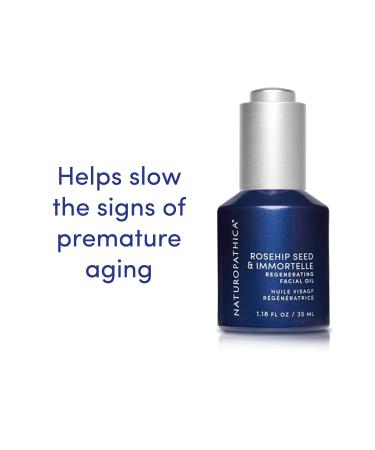 Naturopathica Rosehip Seed Regenerating Facial Oil - Vegan Daily Firming Serum | USA Made | 1.0 oz - Buy Online on GoSupps.com
