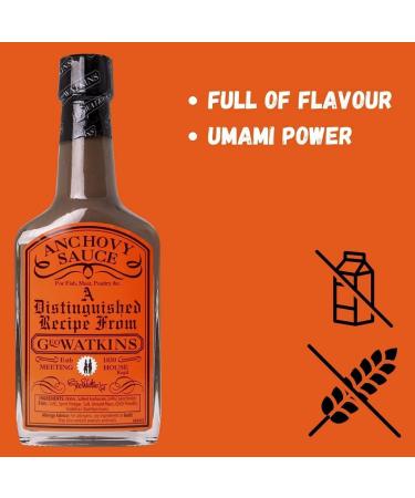 Geo Watkins Anchovy Sauce 190ml - Premium Quality Umami Flavour Enhancer - Buy Online on GoSupps.com