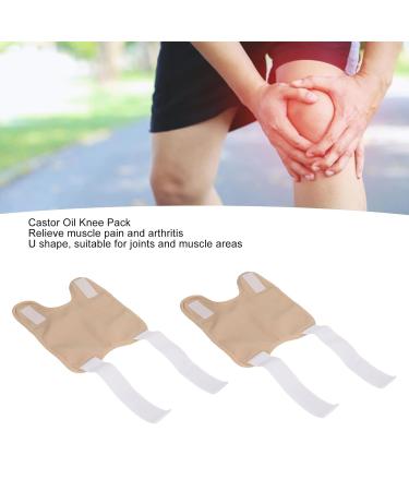 Organic Castor Oil Pack for Knee & Joint Relief | Reusable Thyroid Compress Pad | Highly Absorbent for Liver & Belly Support - Buy Online on GoSupps.com