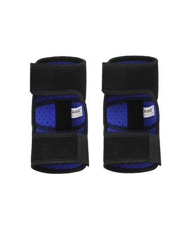 Adjustable Neoprene Elbow Braces for Kids - Breathable Support Pads for Sports Dance & Outdoor Activities - Solid Black - Buy Online on GoSupps.com