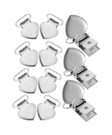 Beavorty 120 Peach Heart Pacifier Clips - Durable Stainless Steel Clip for Men - 4 Pack - Buy Online on GoSupps.com