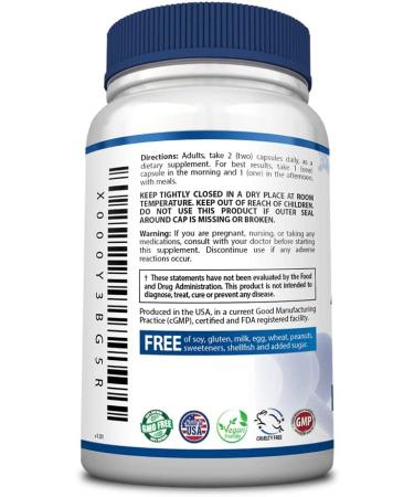 Brainol Nootropic Supplement - Boost Mental Performance and Clarity with DMAE, Huperzine A, BioPerine - Vegan - 60 Capsules - Buy Online on GoSupps.com