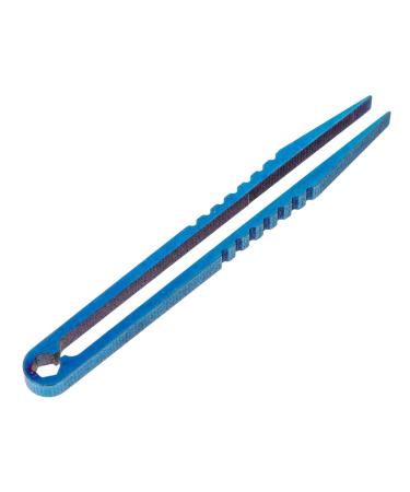 Housoutil 1stk tweezers made of titanium alloy precision pliers curved tweezers portable galvanic tweezers aquarium tweezers tweezers for aquariums hotfix tool travel mini small tools 8x0.8x0.4cm blue