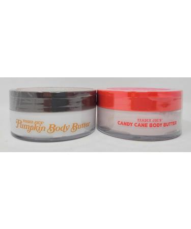 Trader Joe's Body Butter Duo - Pumpkin & Candy Cane | Luxurious Moisturizing Set for Glowing Skin - Buy Online on GoSupps.com