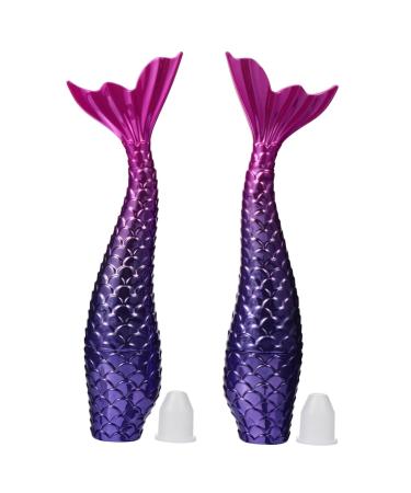 Angoily 2pcs Eyeliner Packaging Eyeliner Pencil Liquid Eyeliner Pen Eyeliner Wand Tubes Eyelash Mermaid As Shown 2 10.5X3.5X2CM