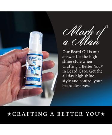 Maestro's Classic Beard Oil - High-Shine Moisturizing for All Beard Types - 2oz - Buy Online on GoSupps.com