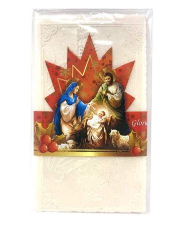 Traditional Polish Christmas Oplatki Wafers - Glory to God - Pack of 3 (3 White, 1 Pink) - Buy Online on GoSupps.com
