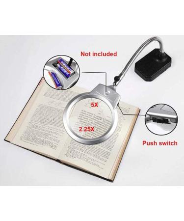 Magnifier Desktop Magnifier Lamp with Led Light Led Magnifying Lamp Folding Magnifying Glass Desktop Lamp 2.25x 5X Magnification Adjustable Swivel Arm for Desk Workbench Task Craft - Buy Online on GoSupps.com