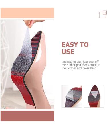 FRCOLOR Transparent Sole Stickers - Slip Resistant Waterproof Shoe Sole Protectors & Heel Inserts | Non-Shoe Pads | 10x100cm - Buy Online on GoSupps.com