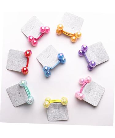 minkissy 3 Pairs Beaded Hair Ties Hair Accessory Acrylic Hair Circle Handmade Hair Barrette Blue Beads Hair Volume Clip Bead Hair Ties Hair Bobbles with Balls Pony Tail Bands Cartoon Holder - Buy Online on GoSupps.com