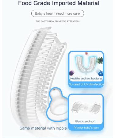 4-Piece U-Shaped Silicone Toothbrush Set for Kids (Ages 6-12) | All-Round Cleaning & Gum Massage - Buy Online on GoSupps.com