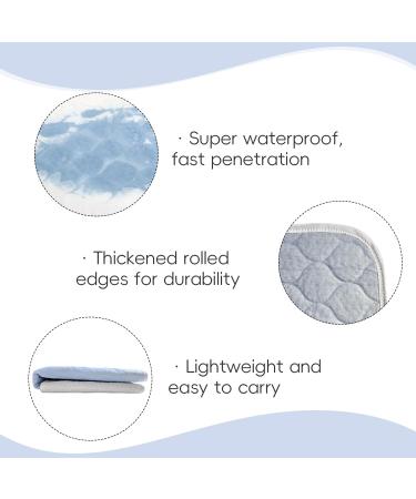 Xinhusu Washable & Reusable Waterproof Incontinence Inlays for Adults & Children | 35x35in Mattress Protection - Buy Online on GoSupps.com