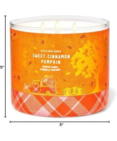 Sweet Cinnamon Pumpkin 3 Wick Candle - 14.5 oz | Aromatic Fall Scent for Cozy Homes | International Shipping - Buy Online on GoSupps.com