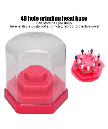 Nail Drill Holder - 48 Large Holes Storage Stand for Home & Studio Use | Pink Nail Tools - Buy Online on GoSupps.com
