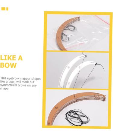 Mipcase 1 set Bow Level Eyebrow Ruler Horizontal Shape Mapping Measuring Shaper Marker Line Tool Shaping - Buy Online on GoSupps.com
