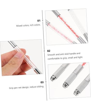 OHPHCALL 3pcs Plastic Copper Eyebrow Pen Crystal Microblading Pens Makeup Supplies - Buy Online on GoSupps.com