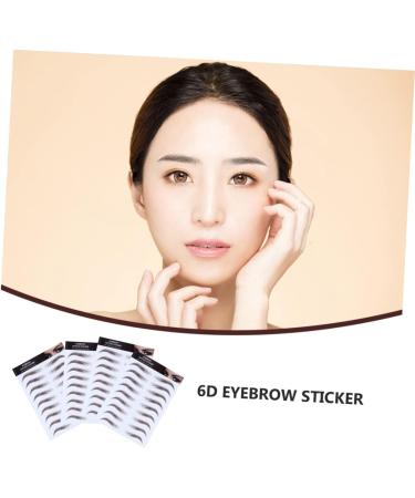 FOMIYES 12 Pcs Eyebrow Stickers Make up Kit Makeup Brow Sticker Imitation Eyebrow Semi-permanent 6d Mold - Buy Online on GoSupps.com