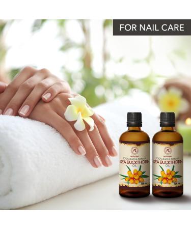 Pure Sea Buckthorn Oil 200ml - Cold-Pressed Sanddorn Oil for Skin & Body Care - Natural Hippophae Rhamnoides Carrier Oil - Buy Online on GoSupps.com