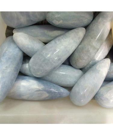 1pc 150g 220g Natural Polished Blue Celestite Quartz Crystal Wand Crystals and Stones |Stones| - Buy Online on GoSupps.com