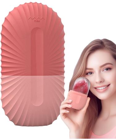 Buy Eis Facial Scooter - Reusable Cooling Silicone Ice Cube Roller for Skin Care | Durable Ice Form Contour & Pink Shell Design - Buy Online on GoSupps.com
