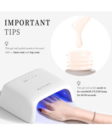 MAYCHAO 15ML Jelly Gel Nail Polish - Apricot Translucent Nude Soak Off UV Gel Polish - Neutral Color for French Manicure - Buy Online on GoSupps.com