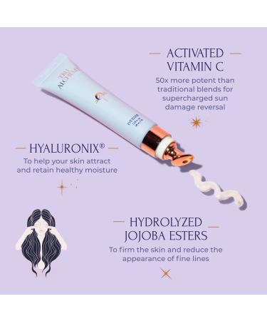 Tru Alchemy Eye Elixir | Cooling Eye Treatment Cream with Caffeine, Hyaluronic Acid, Vitamin C | 0.5 fl oz/14 ml | Reduce Puffiness, Bags, Wrinkles - Buy Online on GoSupps.com