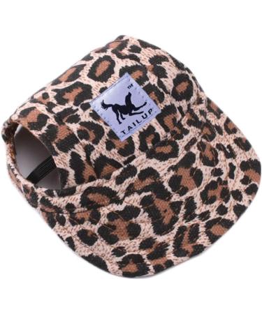 Shop Adjustable Dogs Baseball Cap - Breathable Sun Protection Hat for Puppies & Dogs | S-XL Leopard Pattern - Buy Online on GoSupps.com