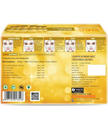 Buy Women's Gold Facial Kit with Free Rose Water Toner - 300gm + 100ml | International Shipping Available - Buy Online on GoSupps.com