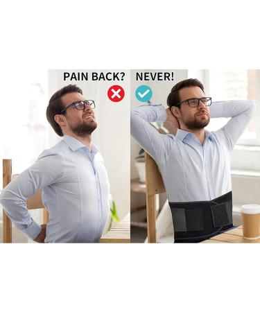 ecaqlin Back Brace for Lower Back Pain Back Support Belt for Women & Men Breathable Lower Back Brace with Lumbar Pad(S) Easy Install - Buy Online on GoSupps.com