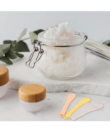 3 Pcs Metal Makeup Spoon Set - Reusable Mask Applicator and Cosmetic Spatula in Rose Gold, Gold, and Silver for Face Masks, Eye Creams, and Moisturizers - Buy Online on GoSupps.com