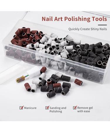 FlyItem Nail Art Drill Sanding Bands Set - Professional Manicure & Pedicure Tool for Electric Nail Art Machines - 80, 120, 180 Grit Bands - Cosmetic Makeup Accessory - Buy Online on GoSupps.com