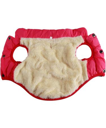 Joydaog 2-Layer Fleece Lined Dog Jacket - Warm Winter Windproof Vest for Small Dogs - Pink XS - Buy Online on GoSupps.com
