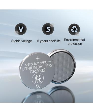 CR2032 Lithium 3V Coin Battery ECR2032 DL2032 Coin Cell CR 2032 Batteries for AirTag Car Keys Scales Dog Collars Garage Door Remote Thermometer 10pcs - Buy Online on GoSupps.com