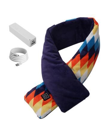 WKshuFT Heated Scarf USB Electric Heated Scarves The Best Gift for Your Parents Upgraded Heated Neck Wrap Heat Scarves with Heating Pad Winter Neck Warmer for Women Men (C)