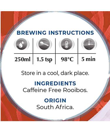 Supreme Pure Redbush Loose Leaf Rooibos Red Tea 150g Tin - Caffeine Free - Buy Online on GoSupps.com