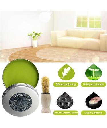 Leather Salve for Furniture Leather Cleaner Leather Furniture Care Leather Salve with Brush for Wood Leather Surfaces nourishes Sofas Car Seats Shoes - Buy Online on GoSupps.com