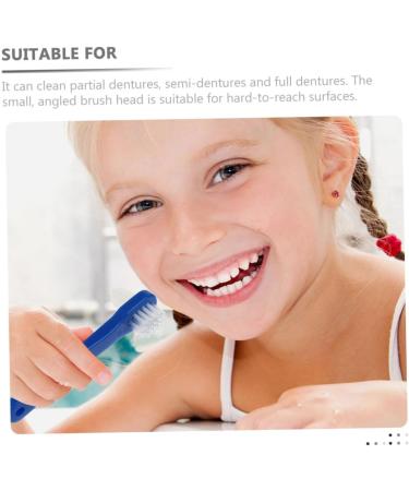 Minkissy 16-Pack Double-Headed Toothbrush Prosthesis Care Denture Cleaning Brushes for False Teeth - Buy Online on GoSupps.com