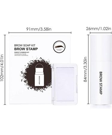 Woman Makeup Eyebrow Stamp Kit | Step Eyebrow Stamp Shaping Kit with Eyebrow Soap Stencils Brushes | Waterproof Long-Lasting Eyebrow Definer Kit for Women Makeup Sillervan - Buy Online on GoSupps.com
