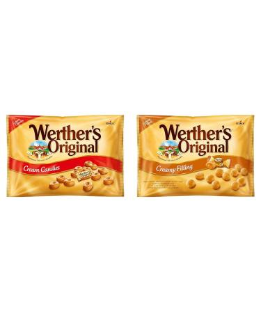 Werthers Original Cream Candies 1kg Pack of 1 & Werthers Original Creamy Filling Candies 1kg