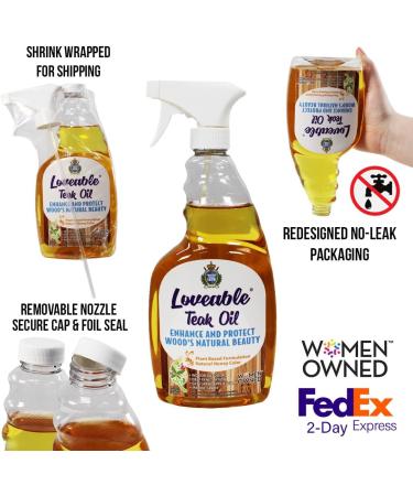 EcoDecors Teak Oil & Restorer 24 oz - Protect & Enhance Outdoor Furniture Teak Sealer Cleaner & Stain for Long Lasting Shine - Buy Online on GoSupps.com