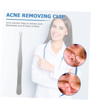POPETPOP 1pc Clip Pimple Tweezers Blemish Remover Beauty Tweezers Eyebrow Tweezers Whitehead Extractor Comedone Extractor Tool Nasal Hair Clippers Stainless Steel Popper Hair Removal 12X1cm - Buy Online on GoSupps.com