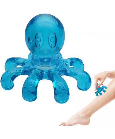 Portable Octopus Head Massager | Scalp Relaxation & Stress Relief | Handheld Hair Care Device in Blue - Buy Online on GoSupps.com