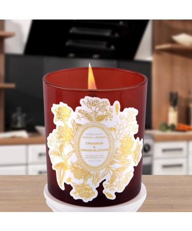 Cinnamon Ginger Blossom Candle - Soy Wax Aromatherapy Candle | Warm Winter & Fall Scent - Natural Wood Wick | Perfect Relaxing Gift for Women & Men - Buy Online on GoSupps.com