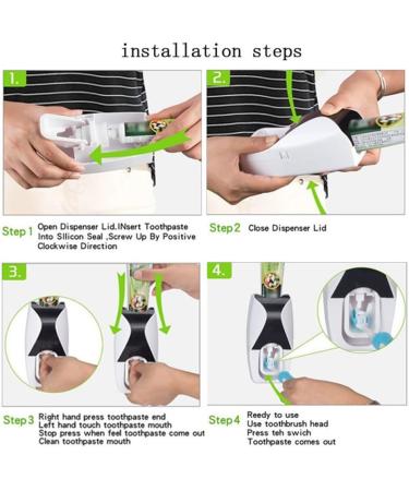 Laluerck Wall Mounted Toothpaste Squeezer - Easy Installation - Multi-Use - Reusable - Suitable for Family Bathroom - Buy Online on GoSupps.com