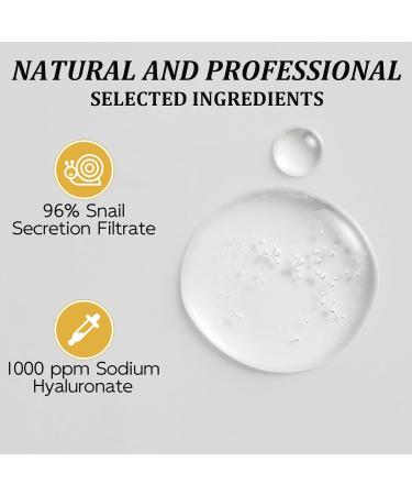 Advanced Snail 96 Mucin Serum - Korean Skincare Hydrating Essence for Dull Skin & Fine Lines (100ml) - Boost Hydration & Repair with 96% Snail Mucin - Buy Online on GoSupps.com
