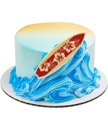 CakeDrake SURFBOARD Surf Board Beach LUAU Tropical 4 pieces Cake PARTY Decoration TOPPER - Buy Online on GoSupps.com