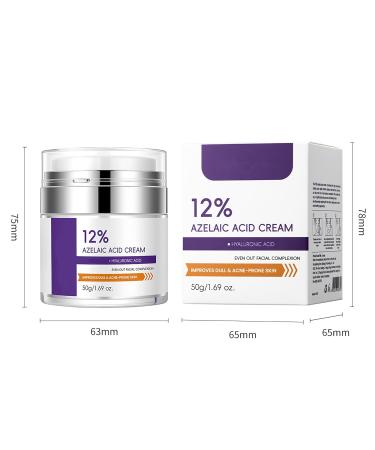 12% Azelaic Acid Cream for Face Acne Cream Azelaic Acid Serum for Acne & Post-Acne Marks Fades Acne Scars & Soothes Skin Regulates Sebum Production Suitable for Oily & Acne-prone Skin Care 1.69 OZ - Buy Online on GoSupps.com