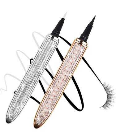 Mikinona Liquid Eye Liner 2pcs Diamond Eyeliner Elf Eyeliner Liquid Liner Pen Diamond Kits Makeup Pens Make up Cosmetics 1 count (Pack of 1) Assorted Color - Buy Online on GoSupps.com